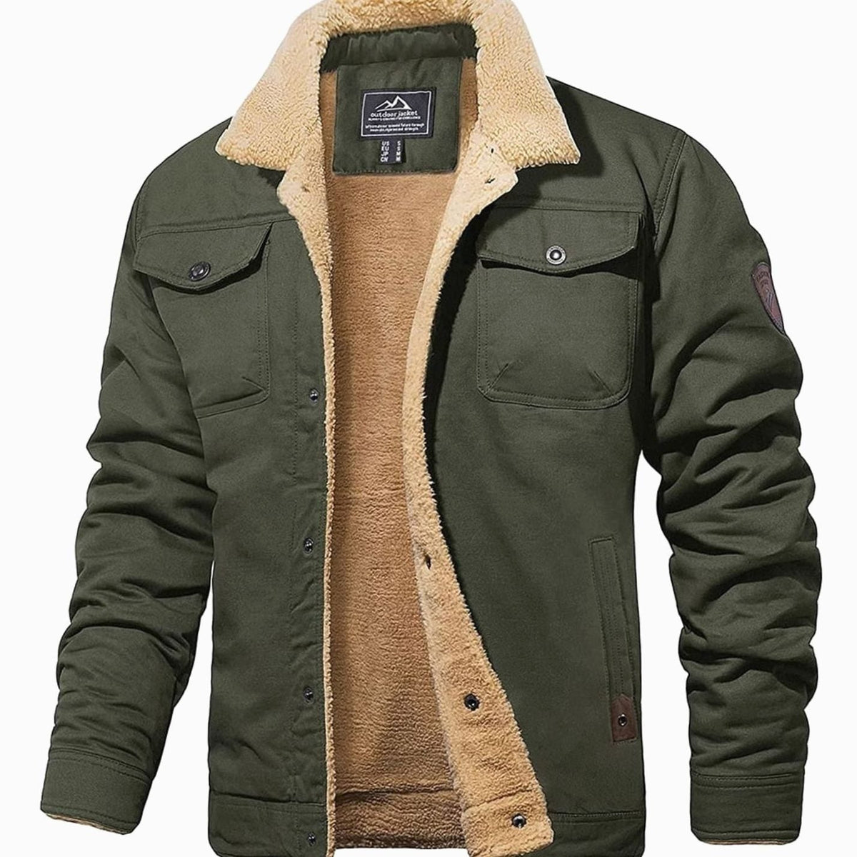 Men's Jacket | Sherpa-Lined & Relaxed Fit
