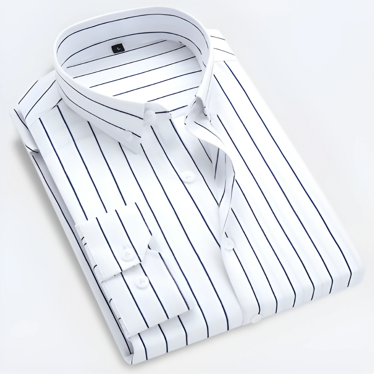 Men's Polo Shirt | Striped Long Sleeve