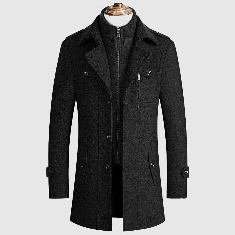 Men's Winter Coat | Zip Detail & Regular Fit