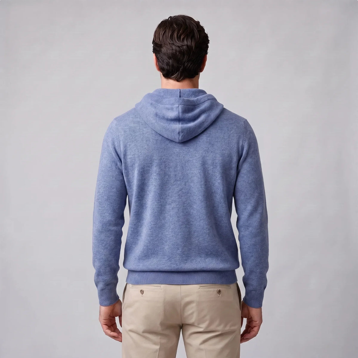 Men's Smart Casual Hoodie | Ribbed Cuffs & Hem