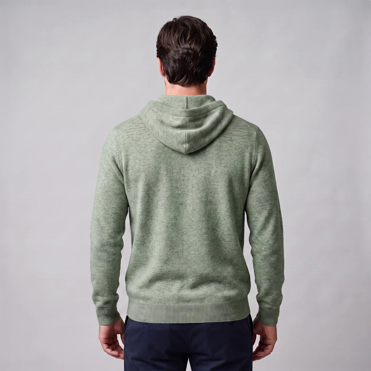 Men's Smart Casual Hoodie | Ribbed Cuffs & Hem