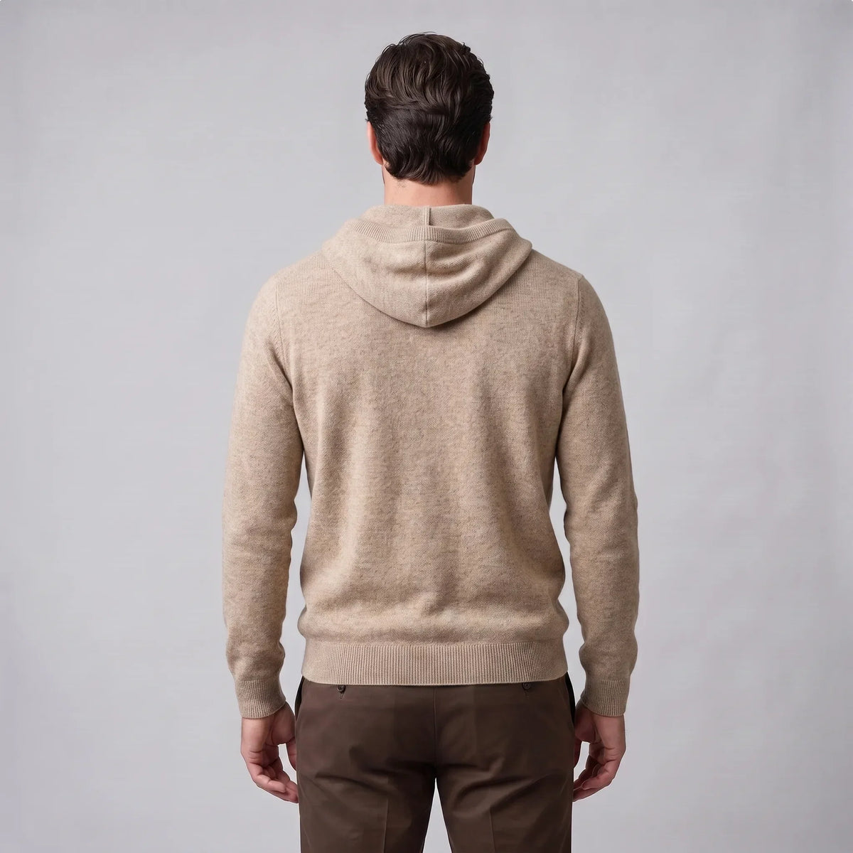 Men's Smart Casual Hoodie | Ribbed Cuffs & Hem