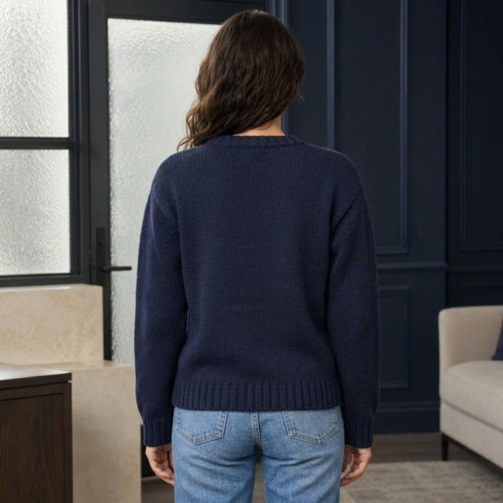 Orla-Sage American Flag Chunky Sweater
