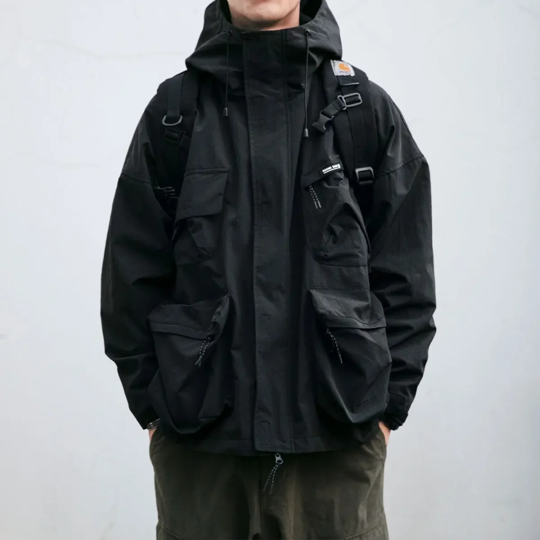 Men's Waterproof Hooded Jacket | Lightweight Outdoor Coat