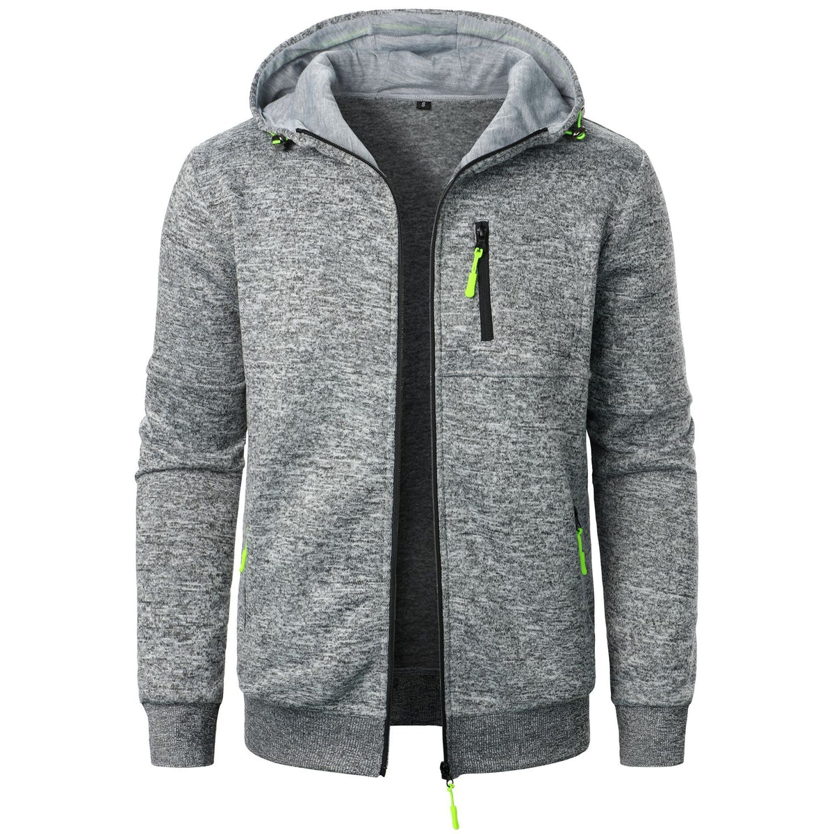 Men's Patterned Zip Hoodie | Breathable Casual Layering