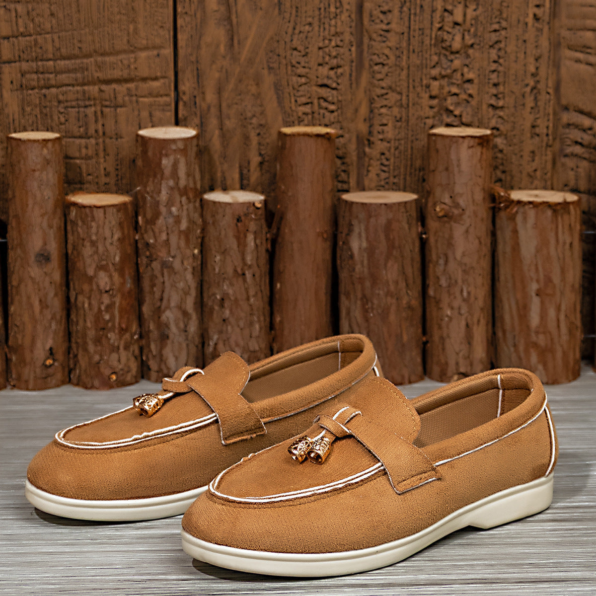 Women's Loafers with Tassel Detail and Cushioned Sole