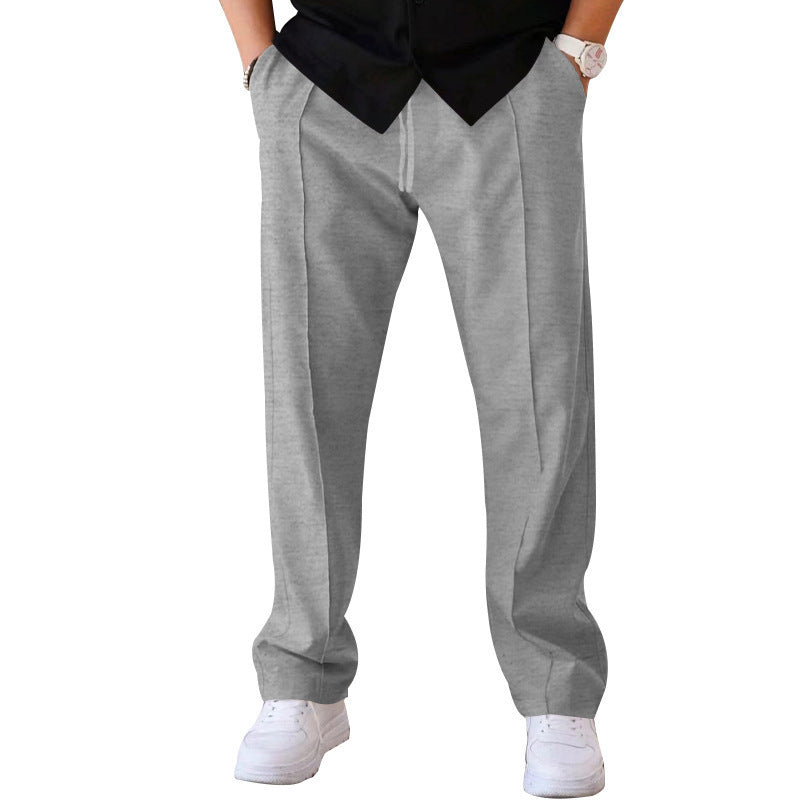 SLIM FIT DRAWSTRING TROUSERS FOR MEN
