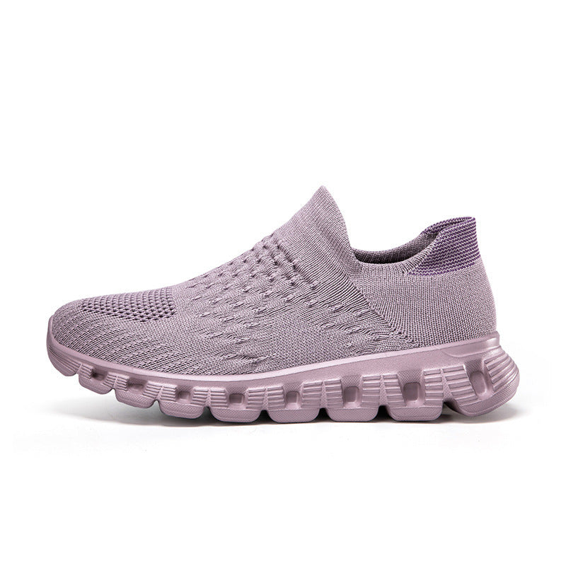 Men's Knitted Slip-On Trainers with Cushioned Sole