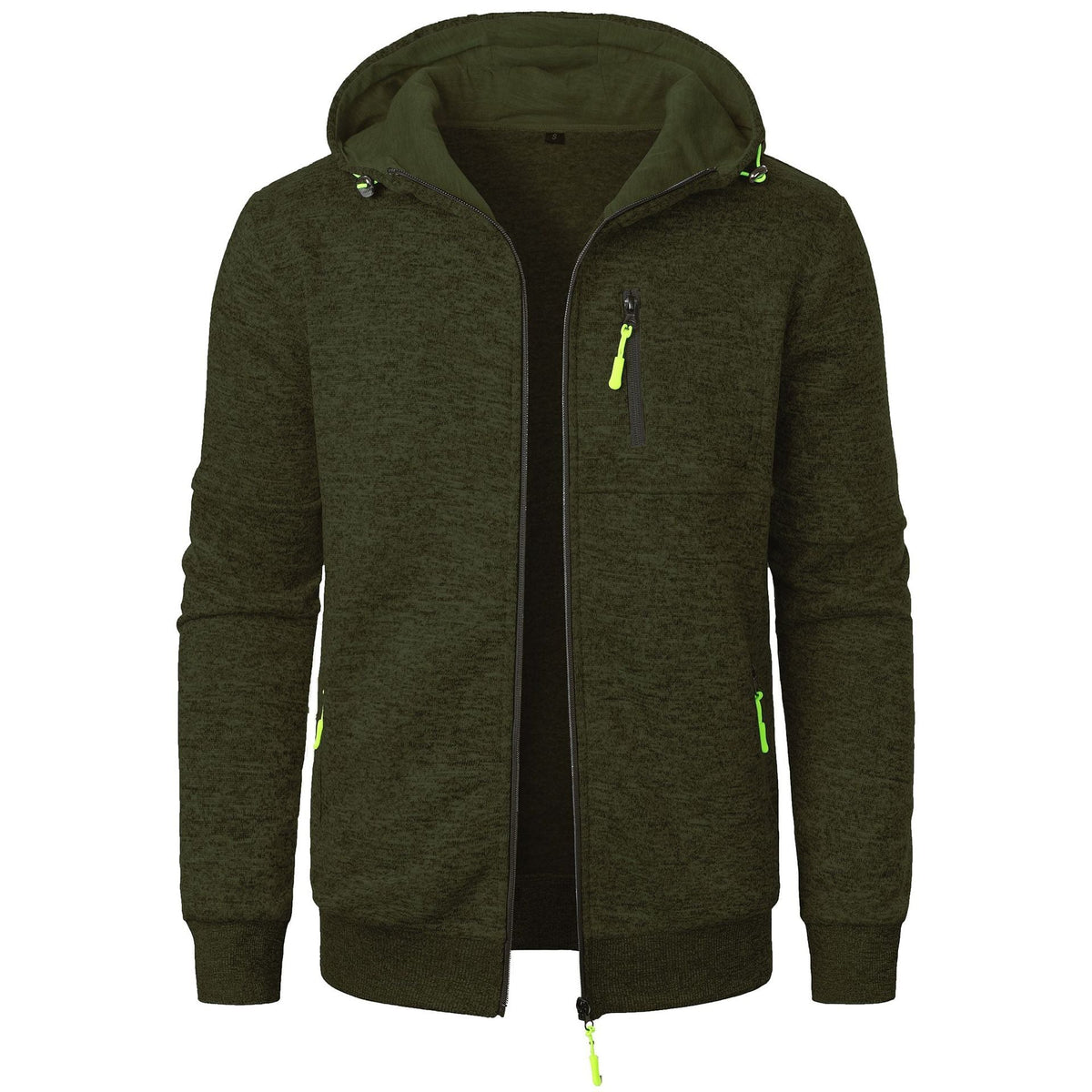 Men's Patterned Zip Hoodie | Breathable Casual Layering