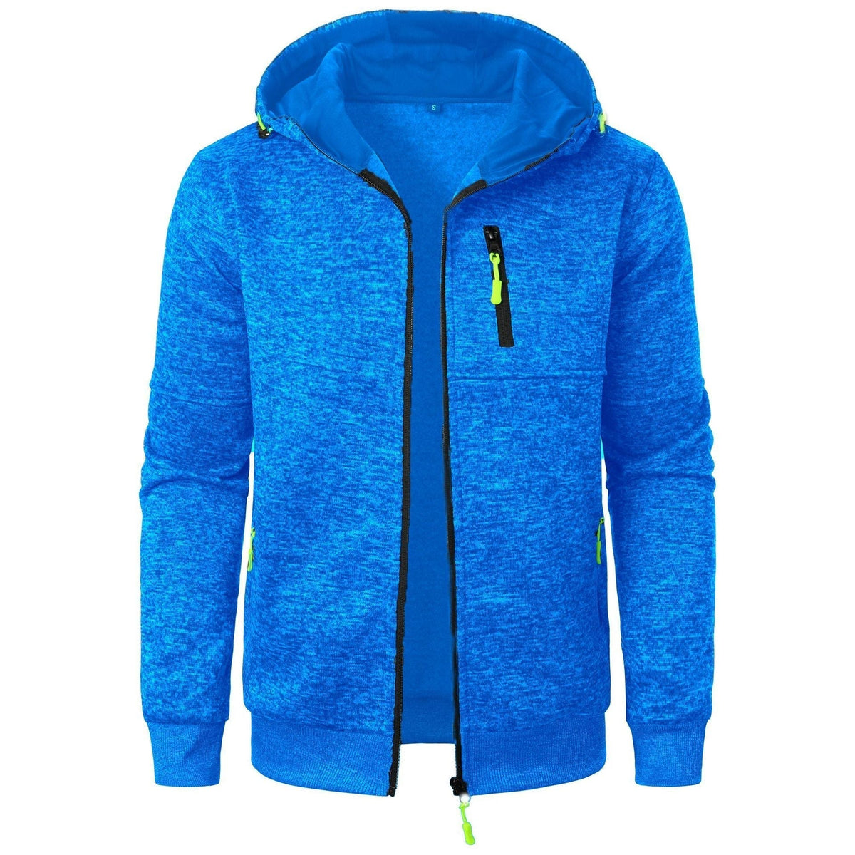 Men's Patterned Zip Hoodie | Breathable Casual Layering