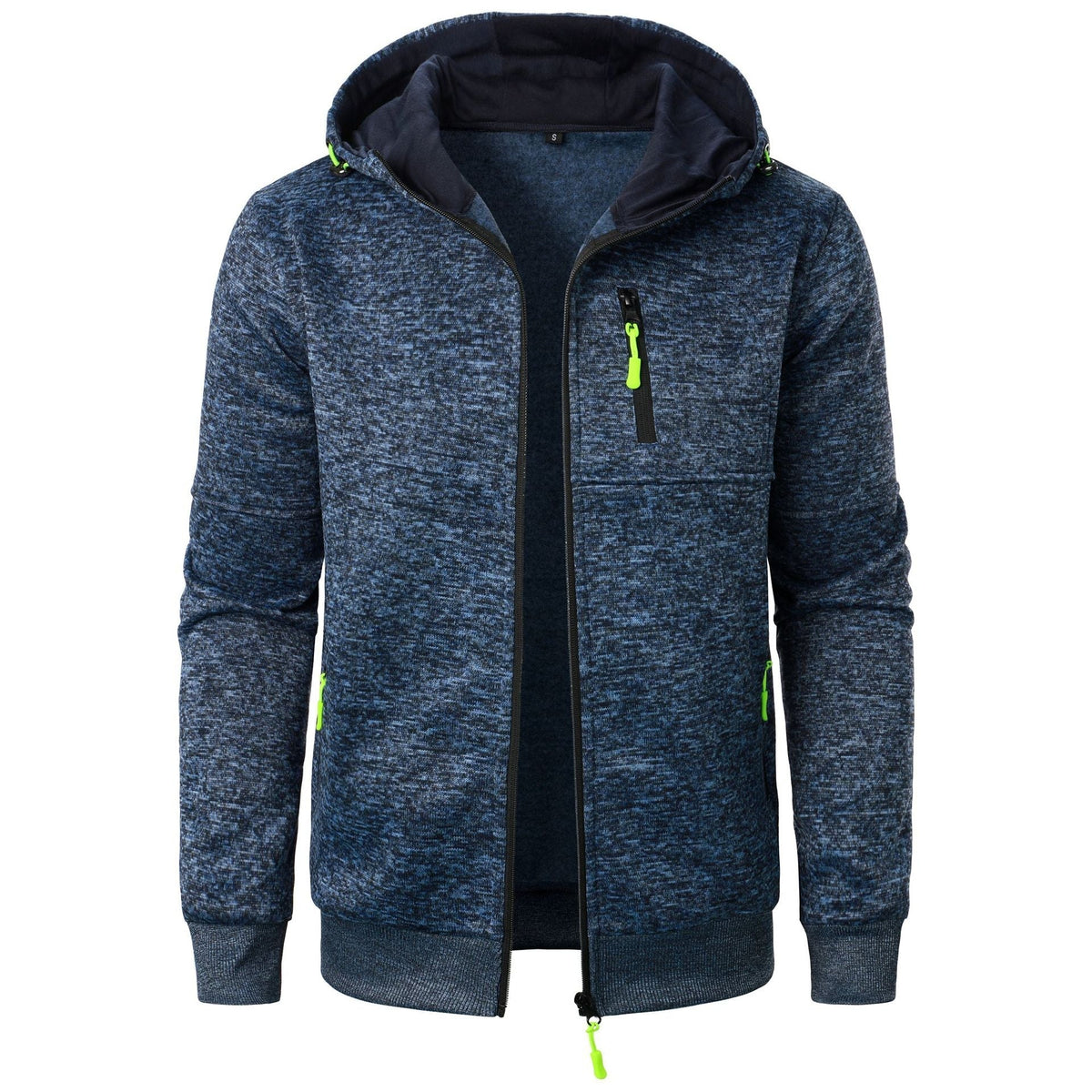 Men's Patterned Zip Hoodie | Breathable Casual Layering