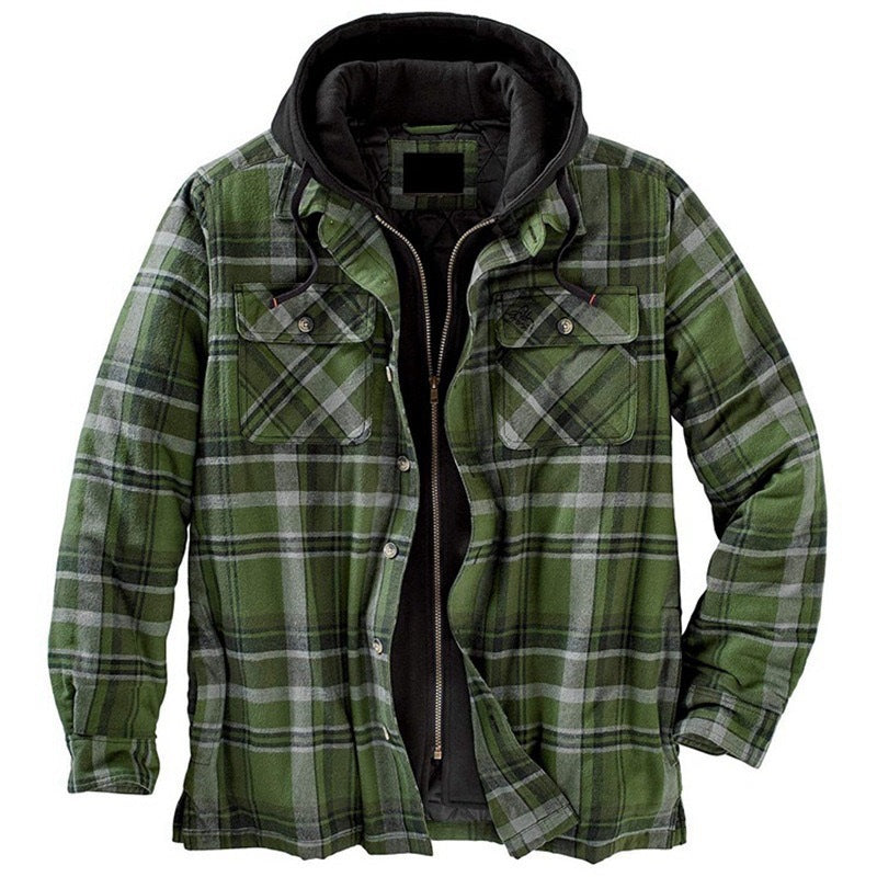 CHECKERED PATCHWORK JACKET FOR MEN