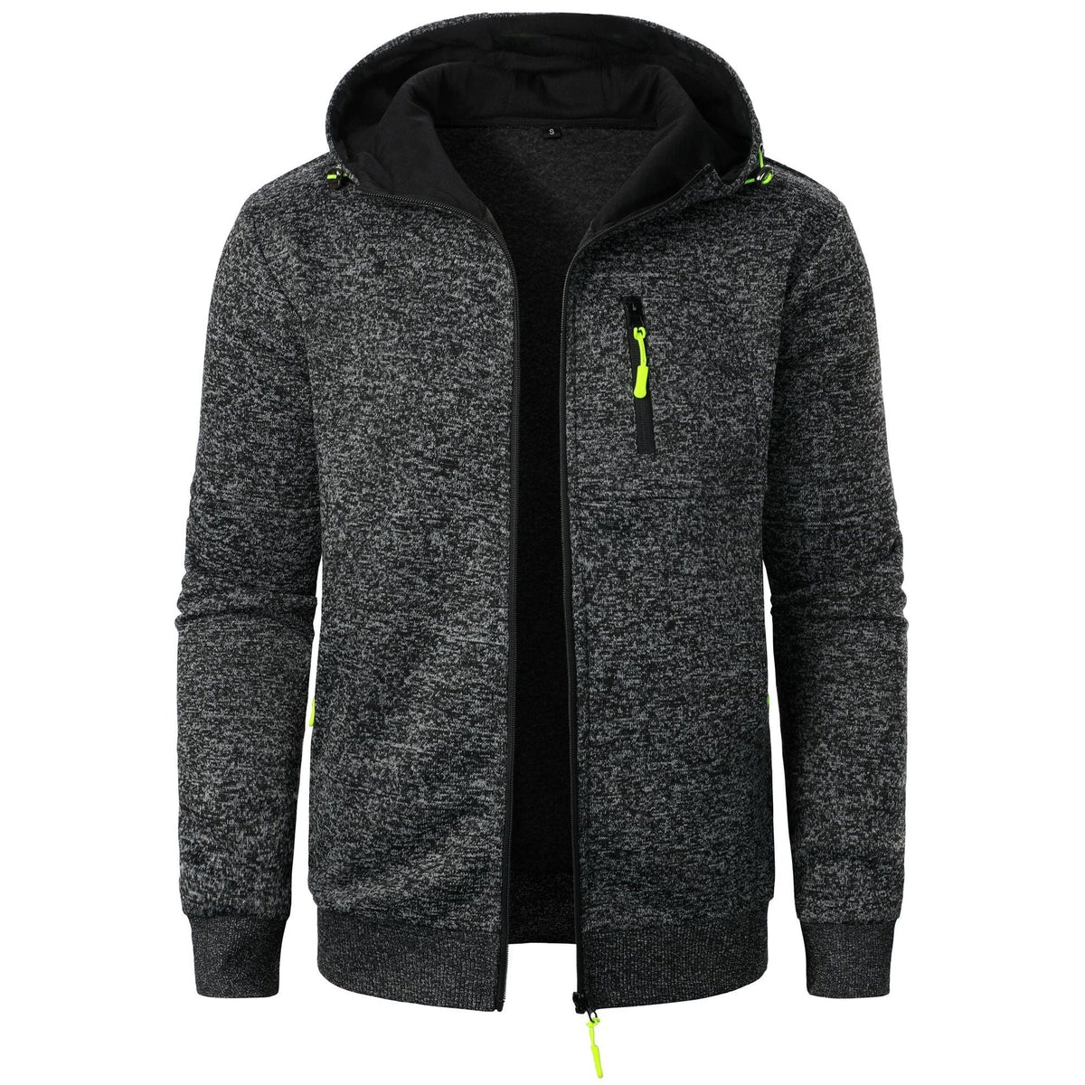 Men's Patterned Zip Hoodie | Breathable Casual Layering