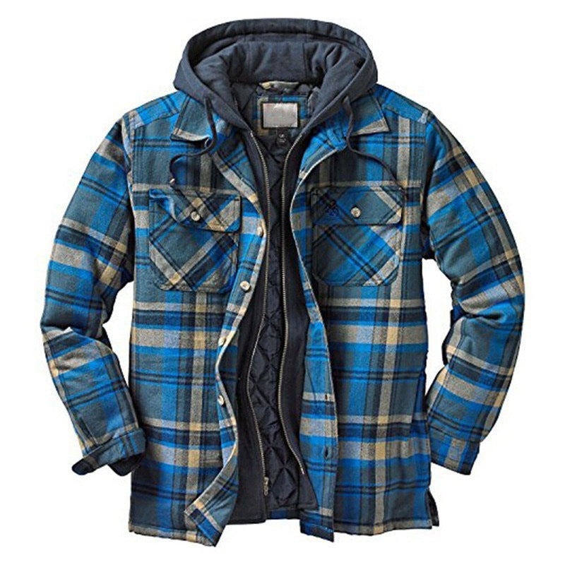 CHECKERED PATCHWORK JACKET FOR MEN