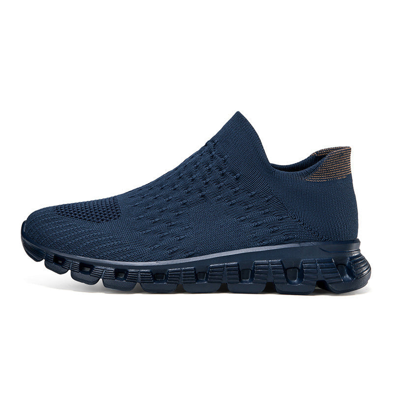 Men's Knitted Slip-On Trainers with Cushioned Sole