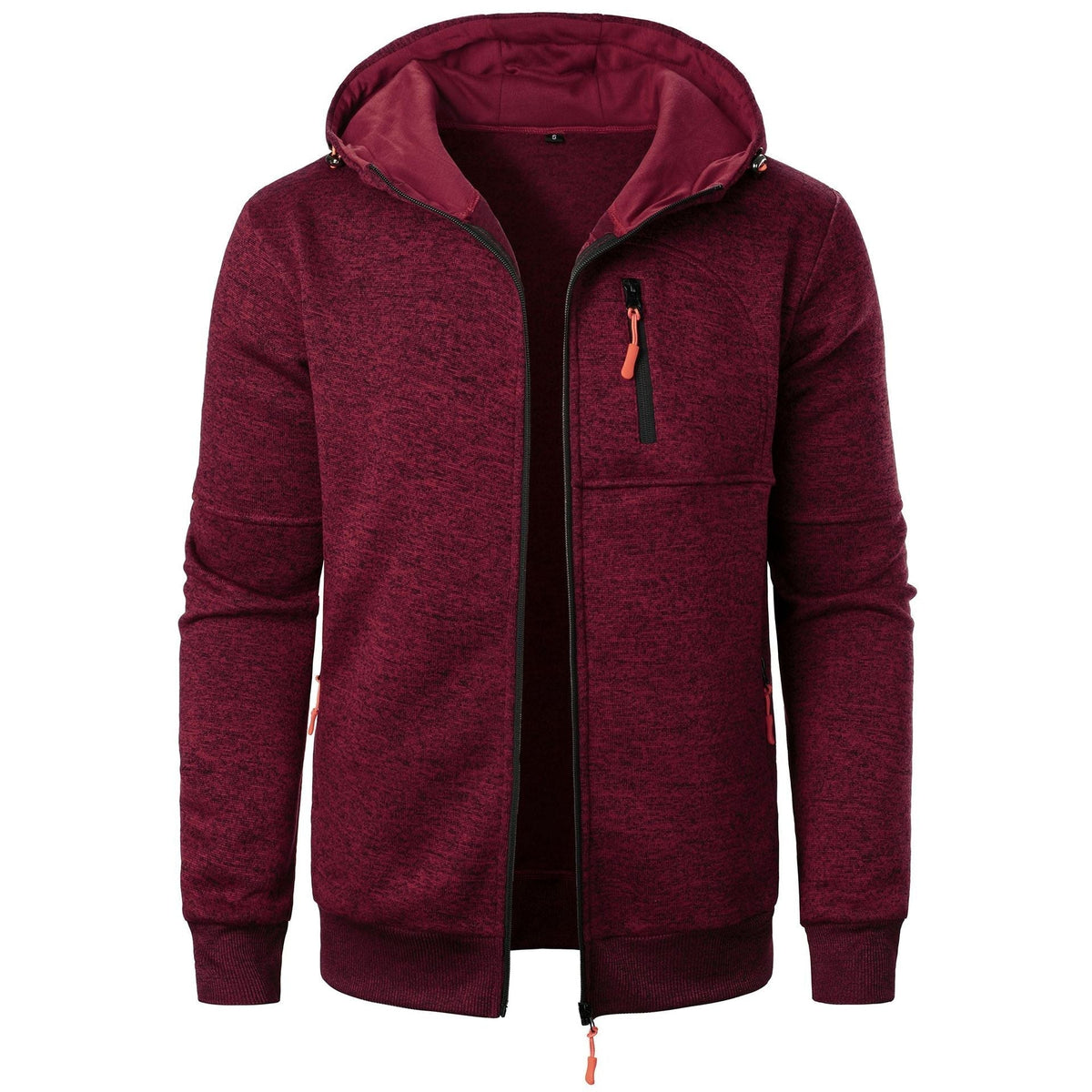 Men's Patterned Zip Hoodie | Breathable Casual Layering