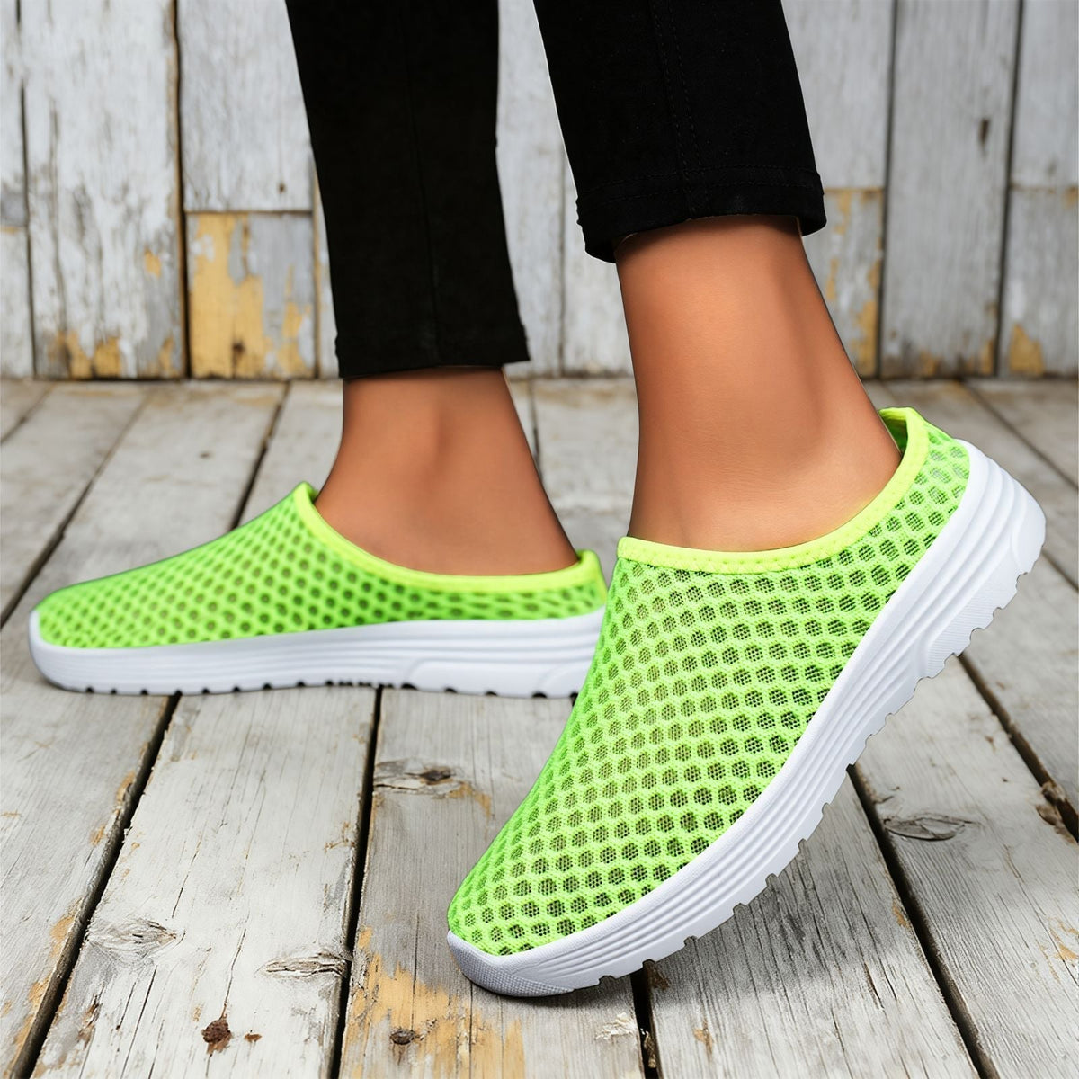Women's Slip-On Mesh Trainers Breathable Lightweight