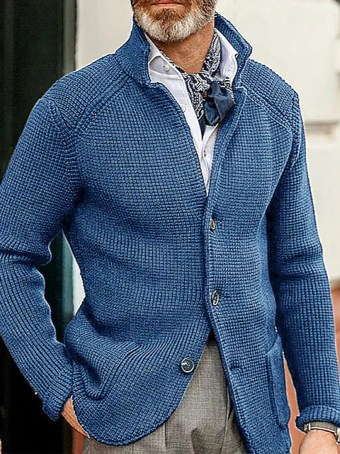 STRUCTURED KNIT CARDIGAN FOR MEN