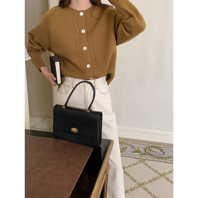 Women's Cable-Knit Cardigan with Button Front