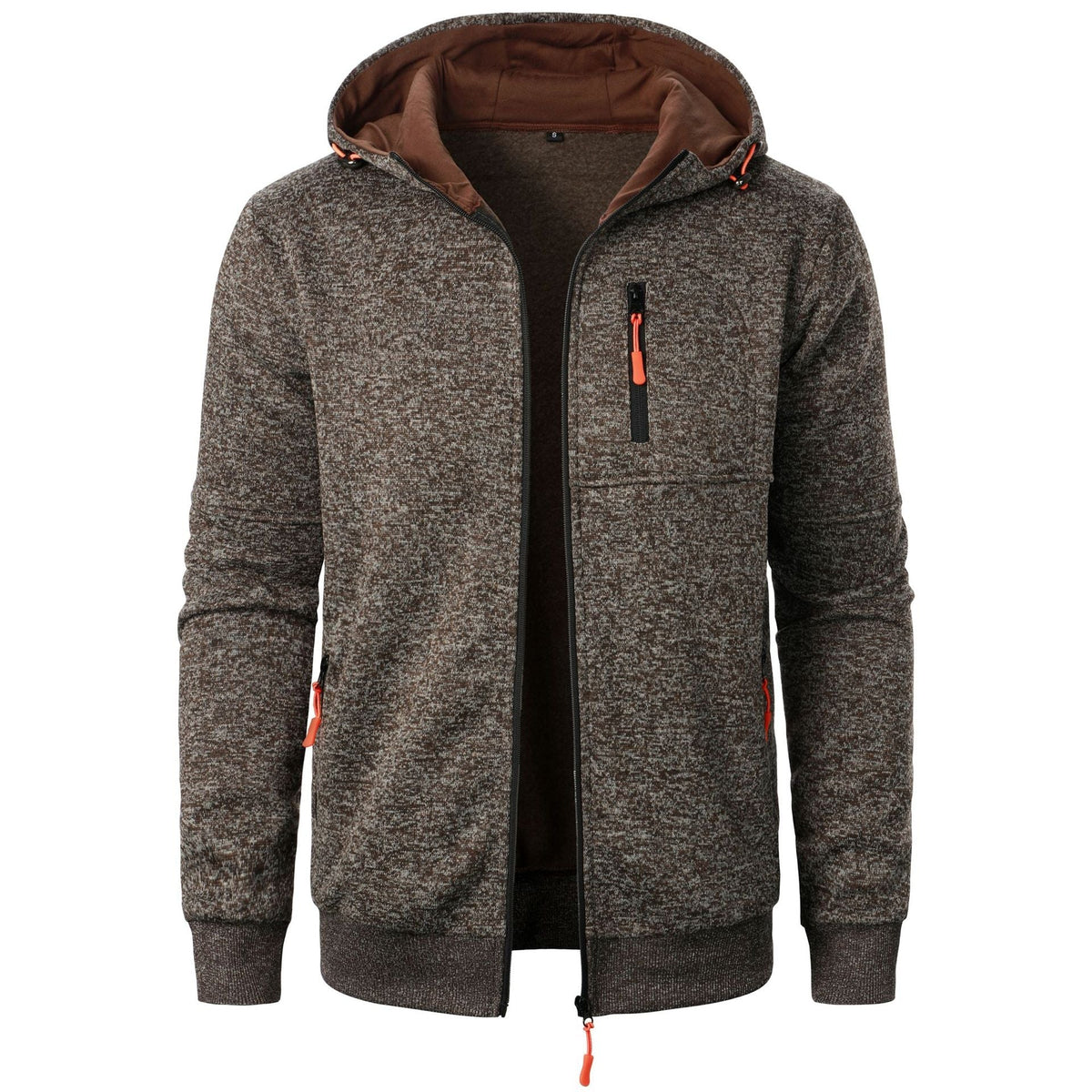 Men's Patterned Zip Hoodie | Breathable Casual Layering