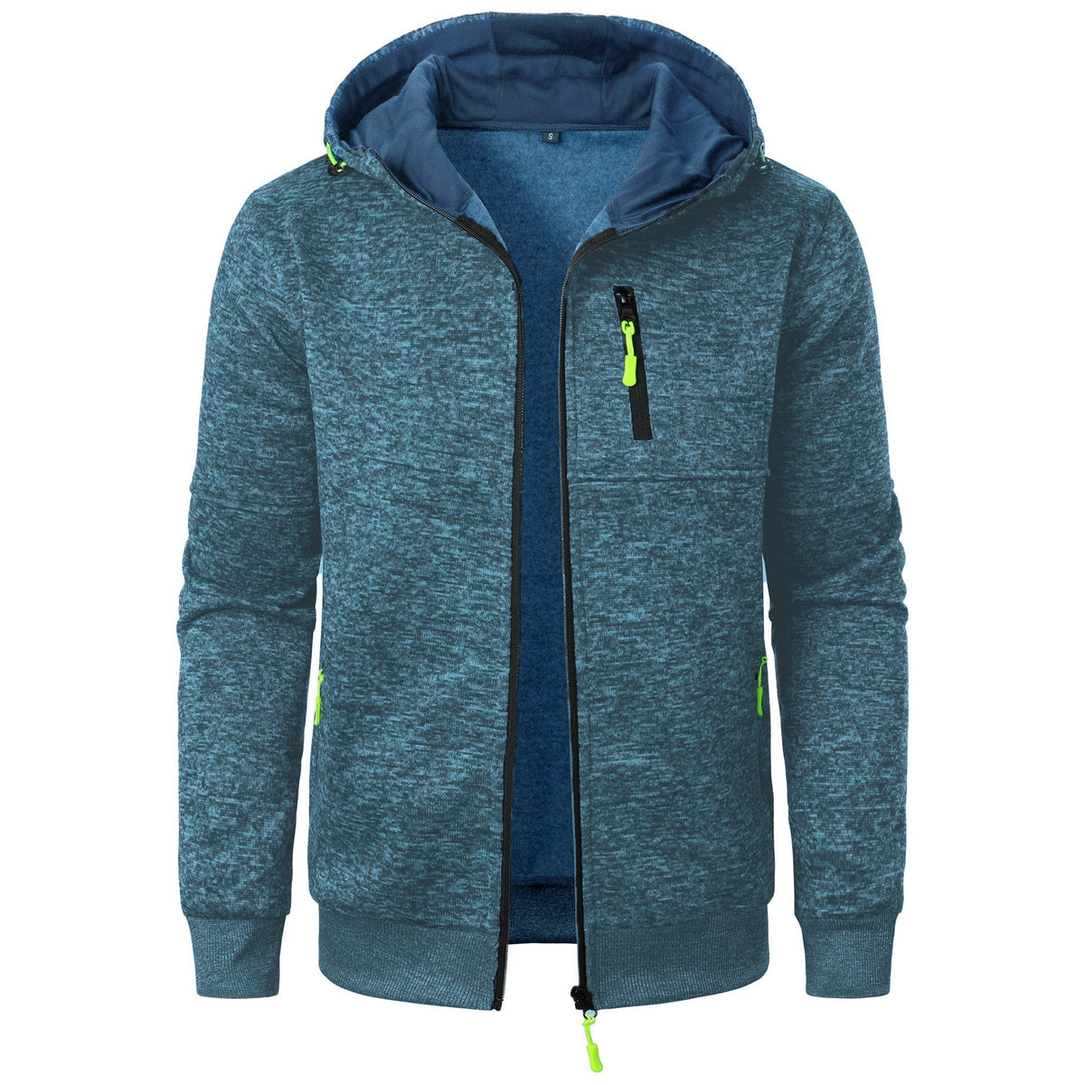 Men's Patterned Zip Hoodie | Breathable Casual Layering