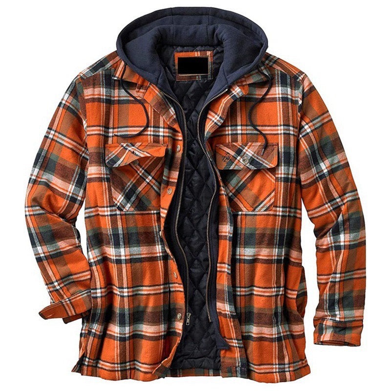 CHECKERED PATCHWORK JACKET FOR MEN