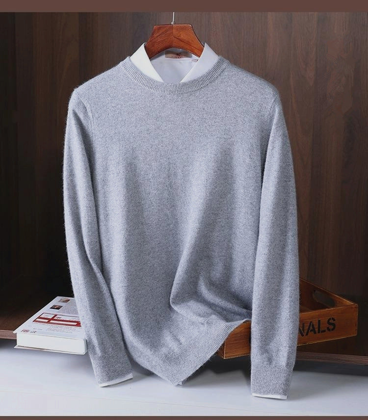 RIBBED CREW NECK SWEATER FOR MEN