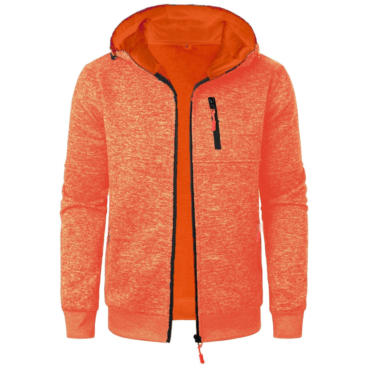 Men's Patterned Zip Hoodie | Breathable Casual Layering