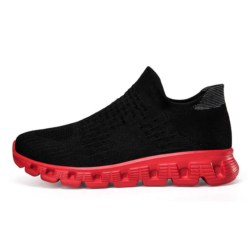 Men's Knitted Slip-On Trainers with Cushioned Sole
