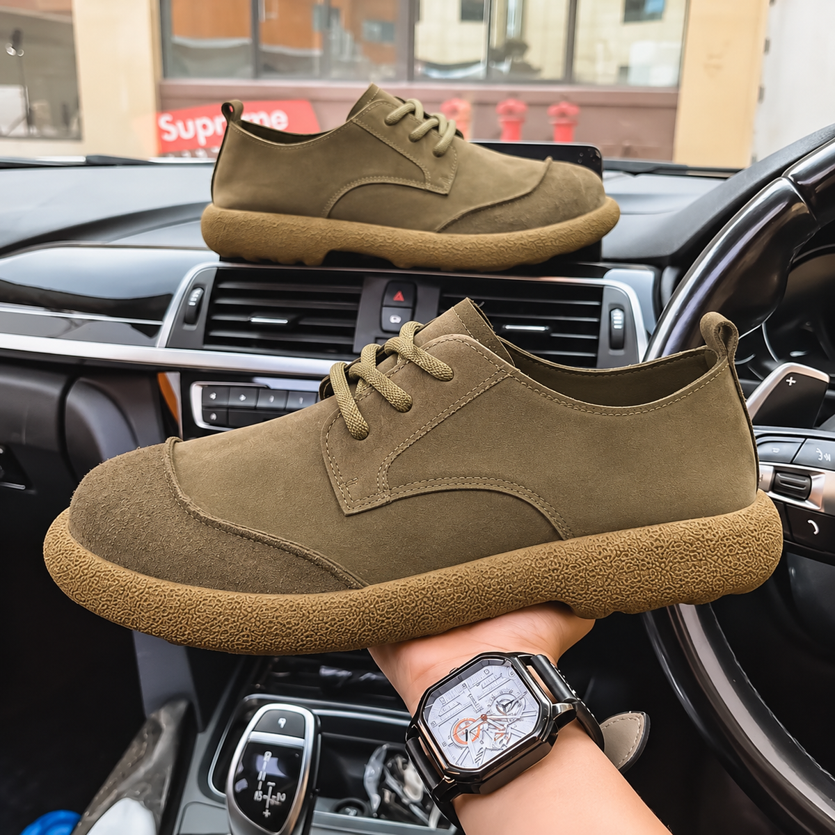 Robert | Men's Suede Lace-Up Oxfords