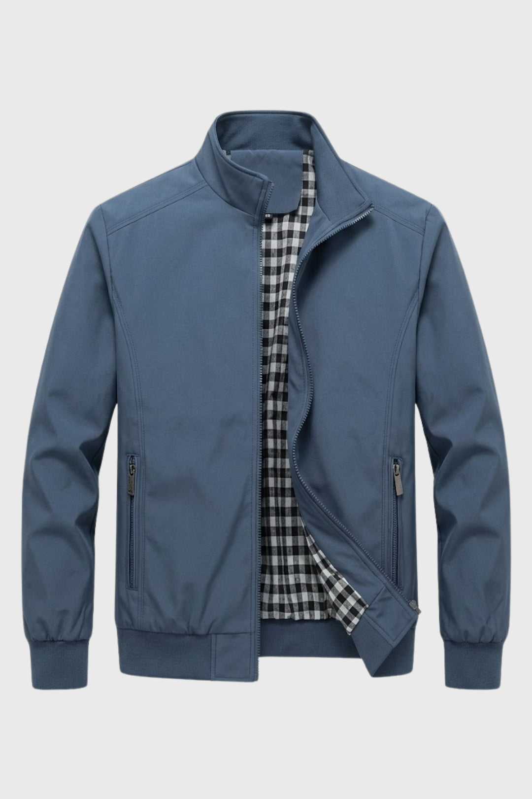 Men's Lightweight Jacket with Stand Collar