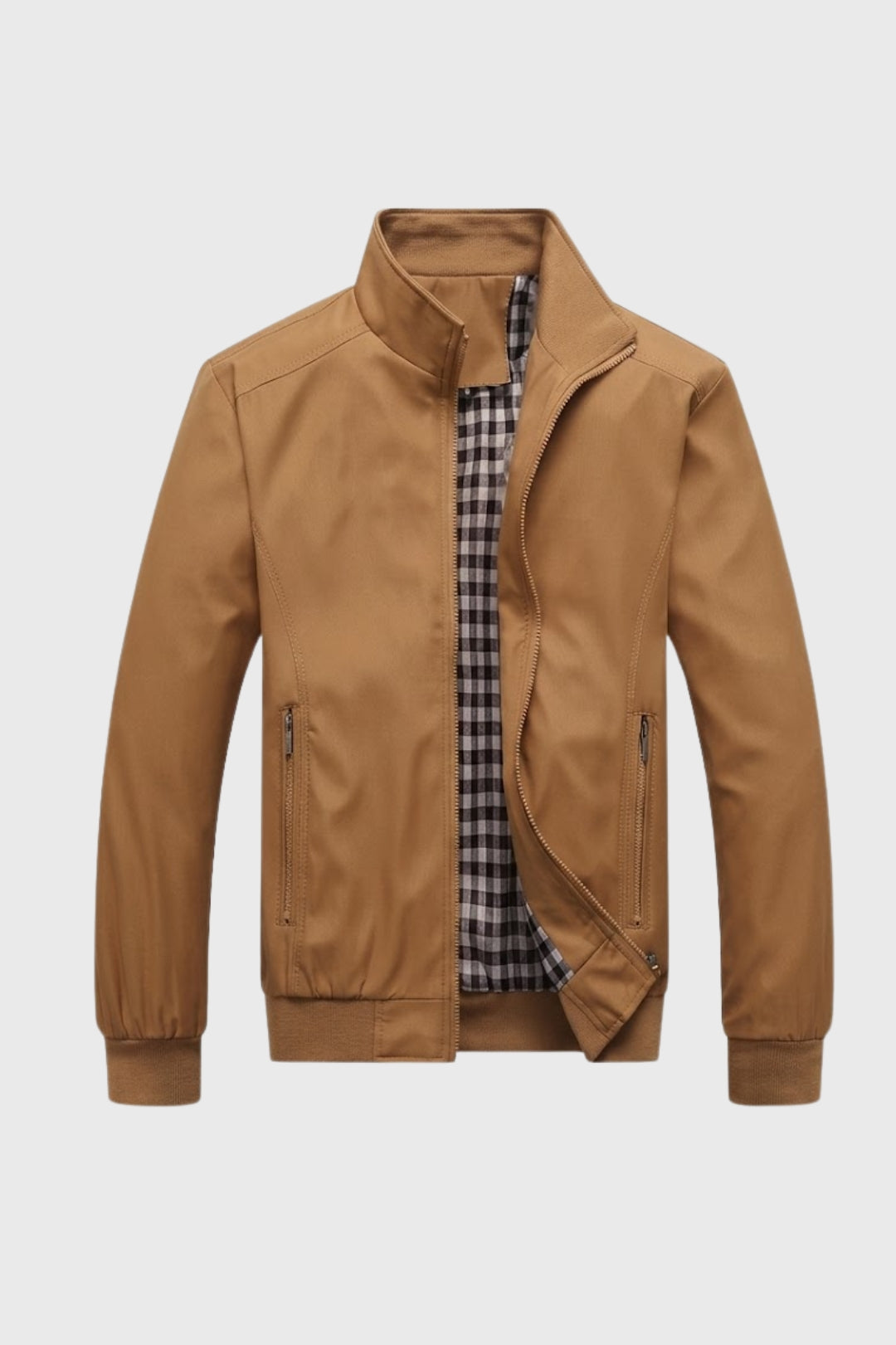 Men's Lightweight Jacket with Stand Collar