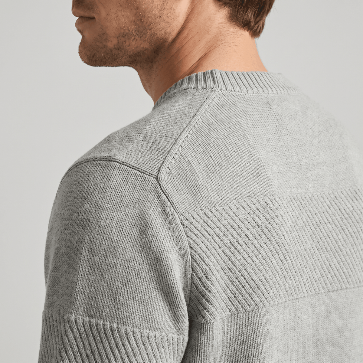 Orlando Chunky Knit Henley Sweater – Textured Stripe Three Button Crew Neck Long Sleeve Pullover