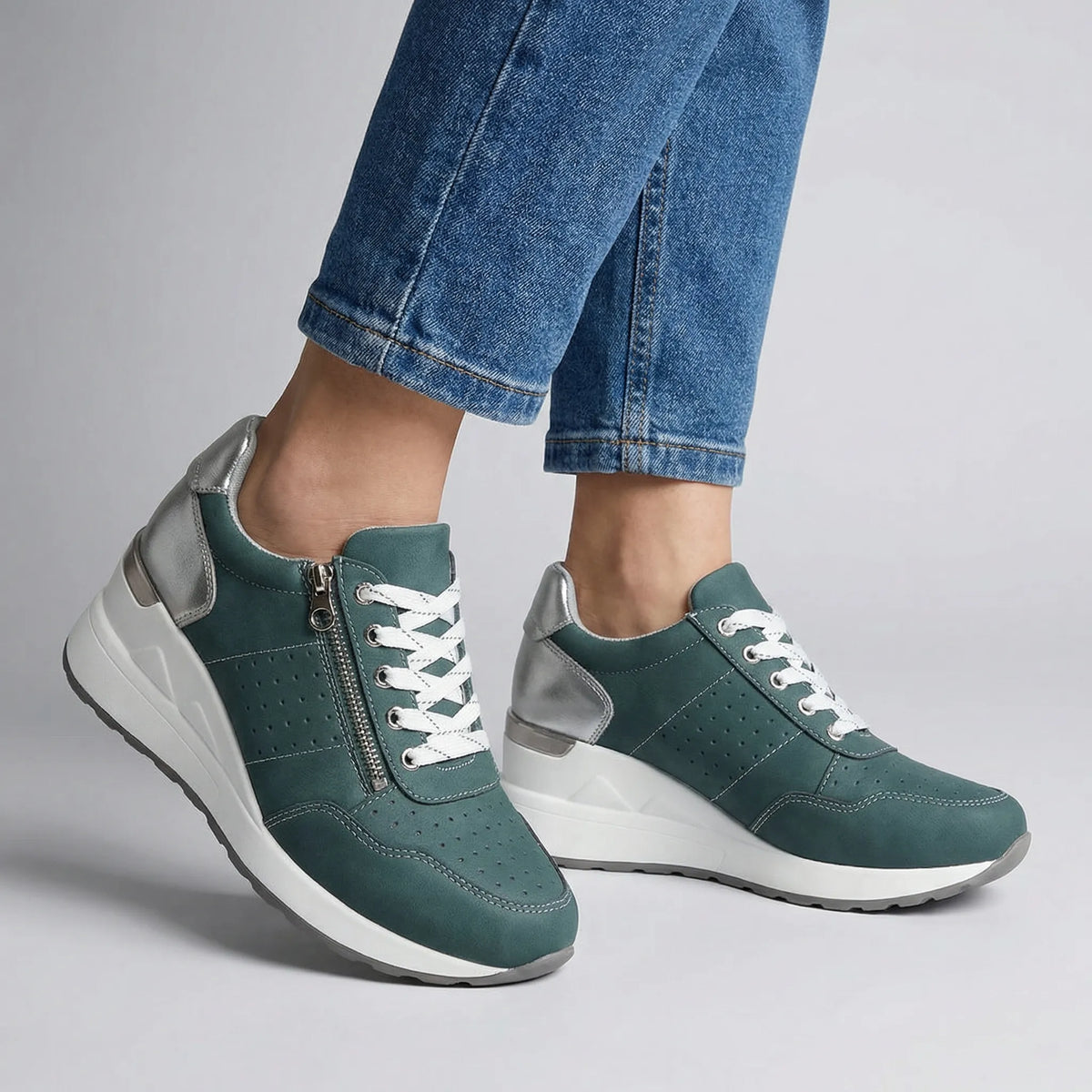 Women's Orthopedic Walking Trainers with Wedge Sole