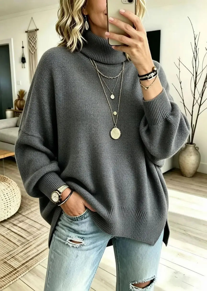 Audra-Rae Slouchy Turtleneck Sweater