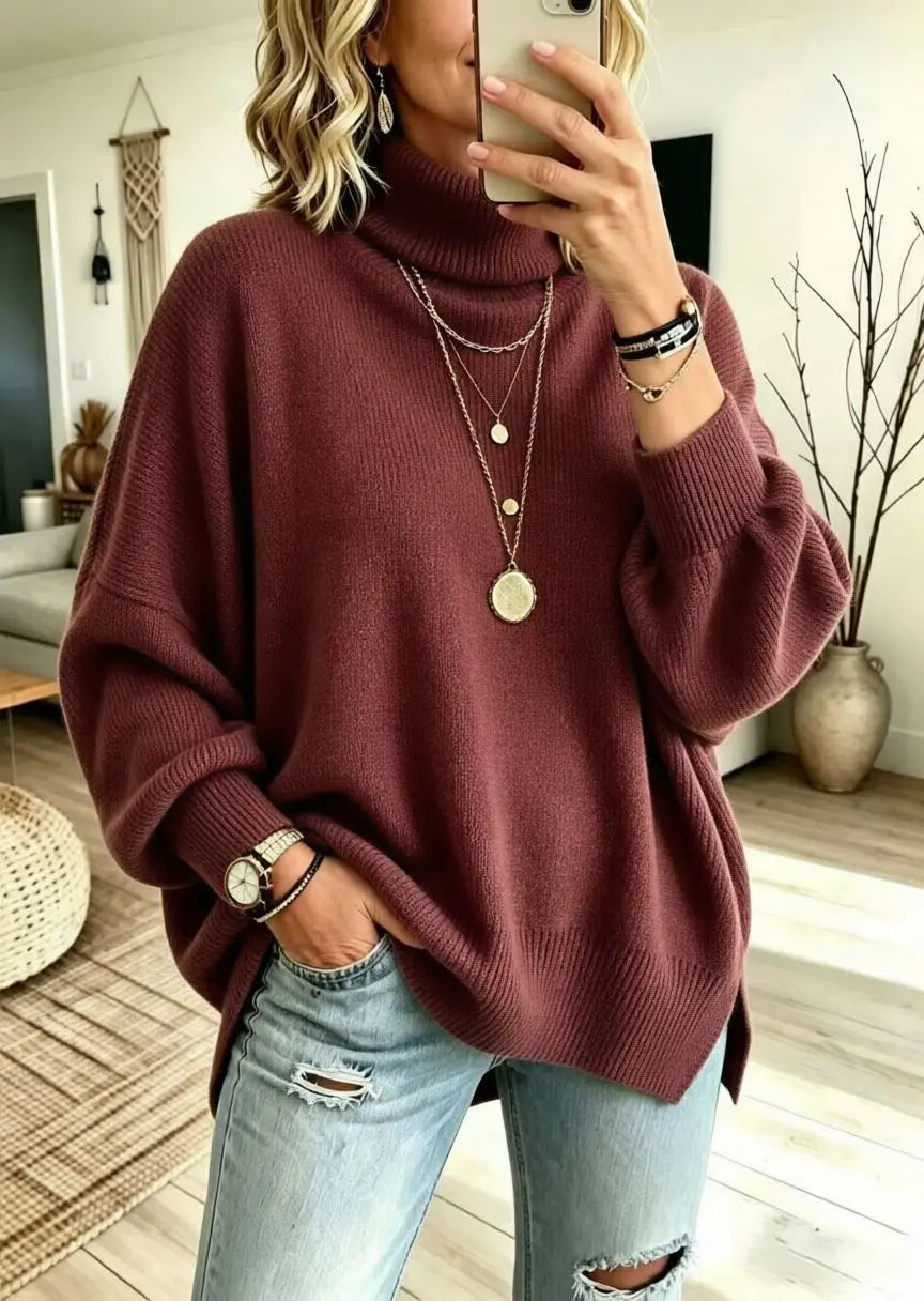 Audra-Rae Slouchy Turtleneck Sweater