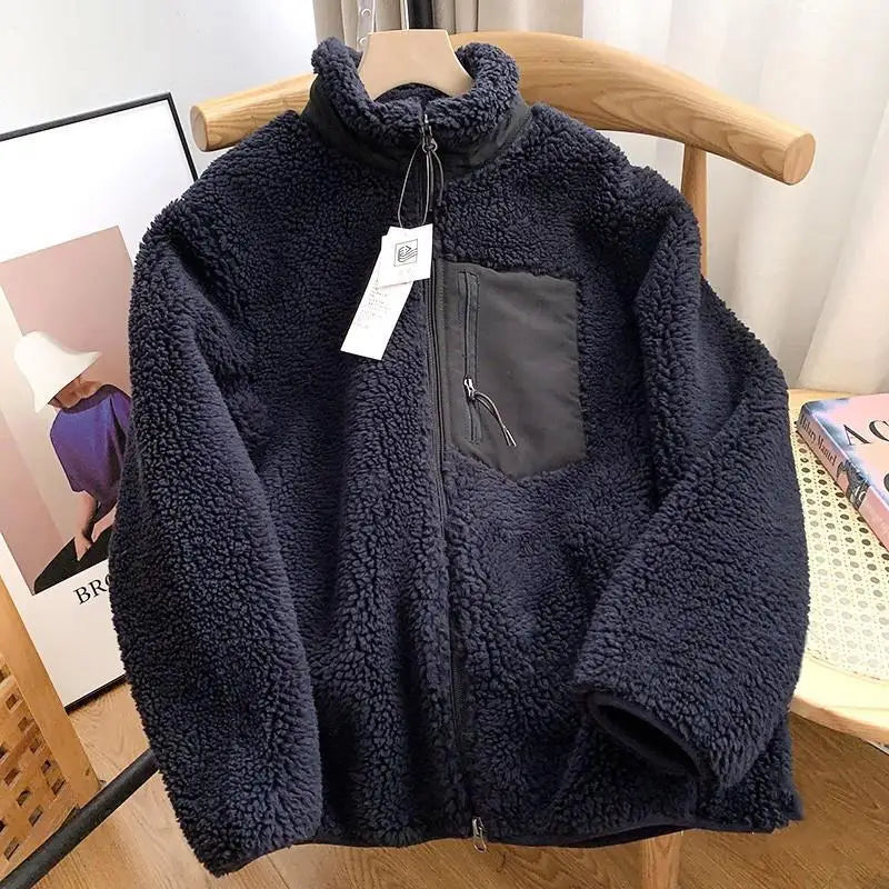 Women’s Sherpa Zip Jacket With Chest Pocket