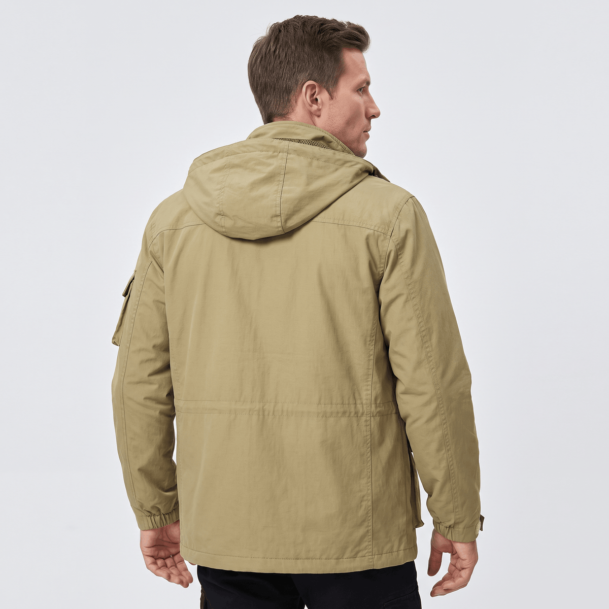 Parka Jacket for Men – Warm Padded Lining, Hooded & Multi-Pocket | Rob