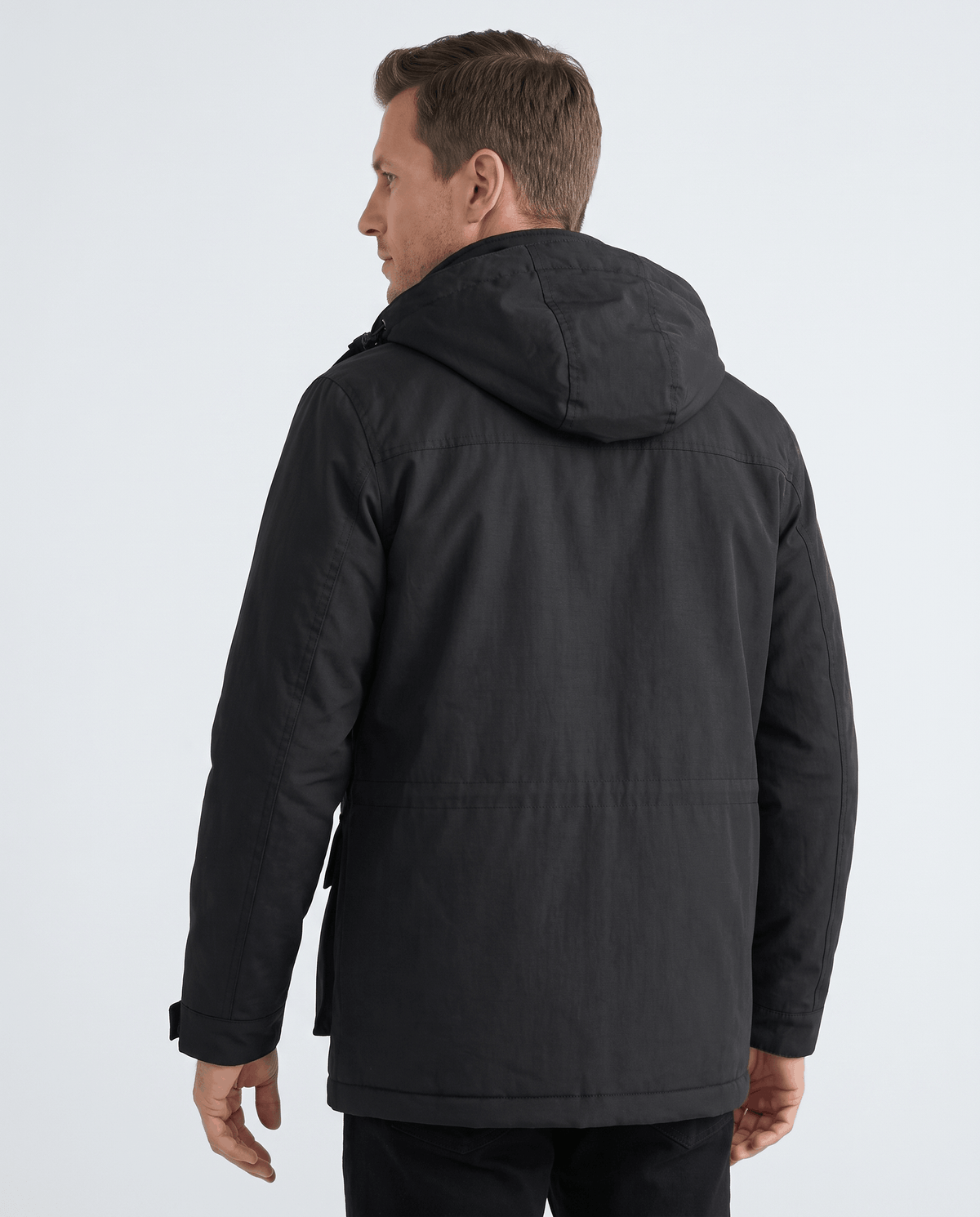 Parka Jacket for Men – Warm Padded Lining, Hooded & Multi-Pocket | Rob