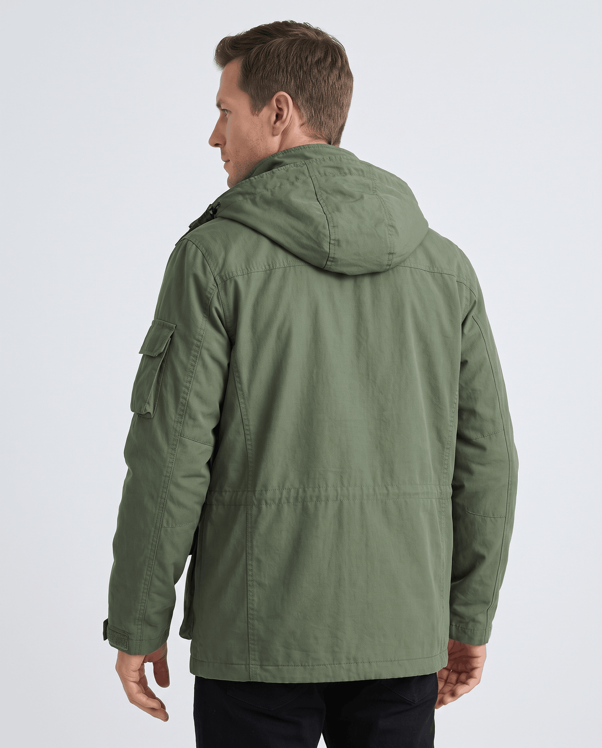 Parka Jacket for Men – Warm Padded Lining, Hooded & Multi-Pocket | Rob