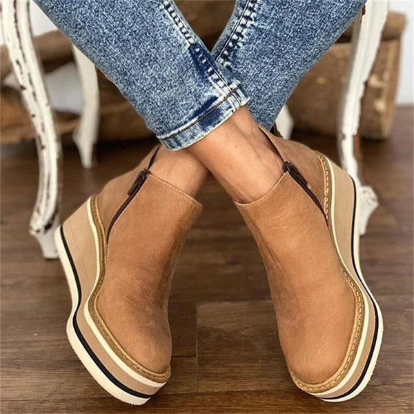 Women's Waterproof Ankle Boots with Side Zip