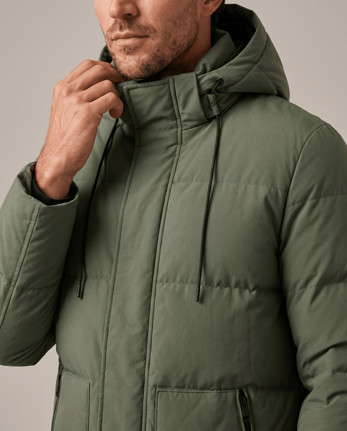 Puffer Parka Jacket for Men – Hooded, Longline & Layer-Friendly | Arlo