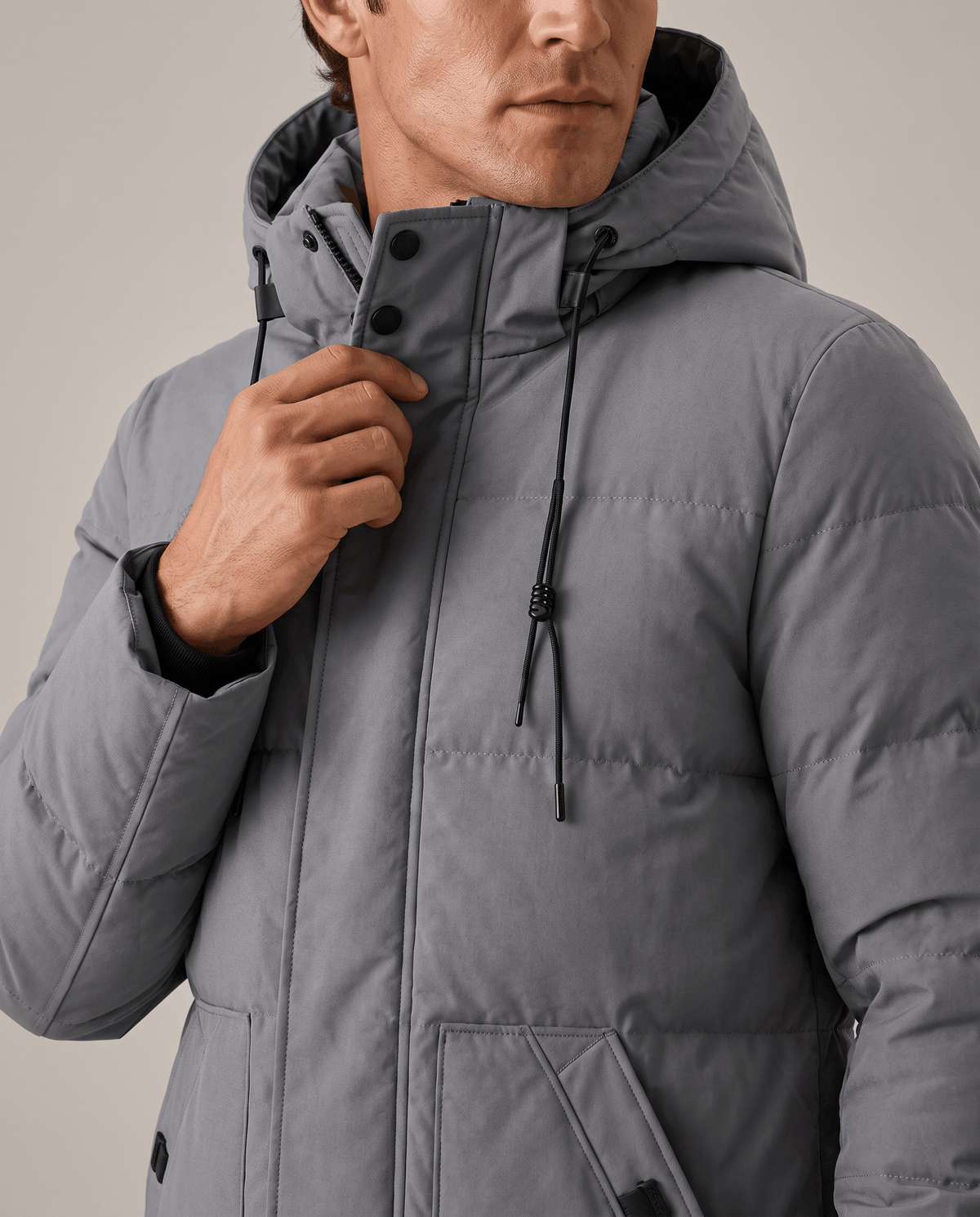 Puffer Parka Jacket for Men – Hooded, Longline & Layer-Friendly | Arlo