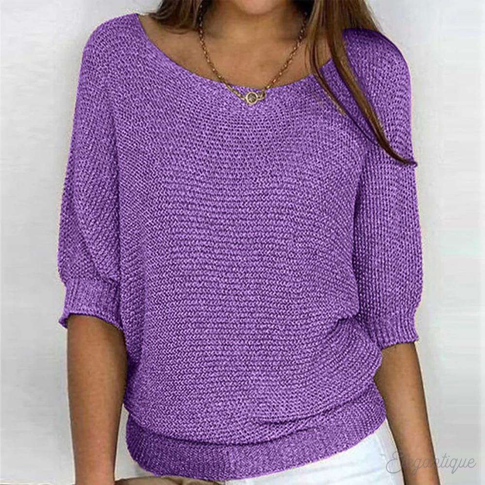 Nell-Jane Wide Sleeve Knit Sweater