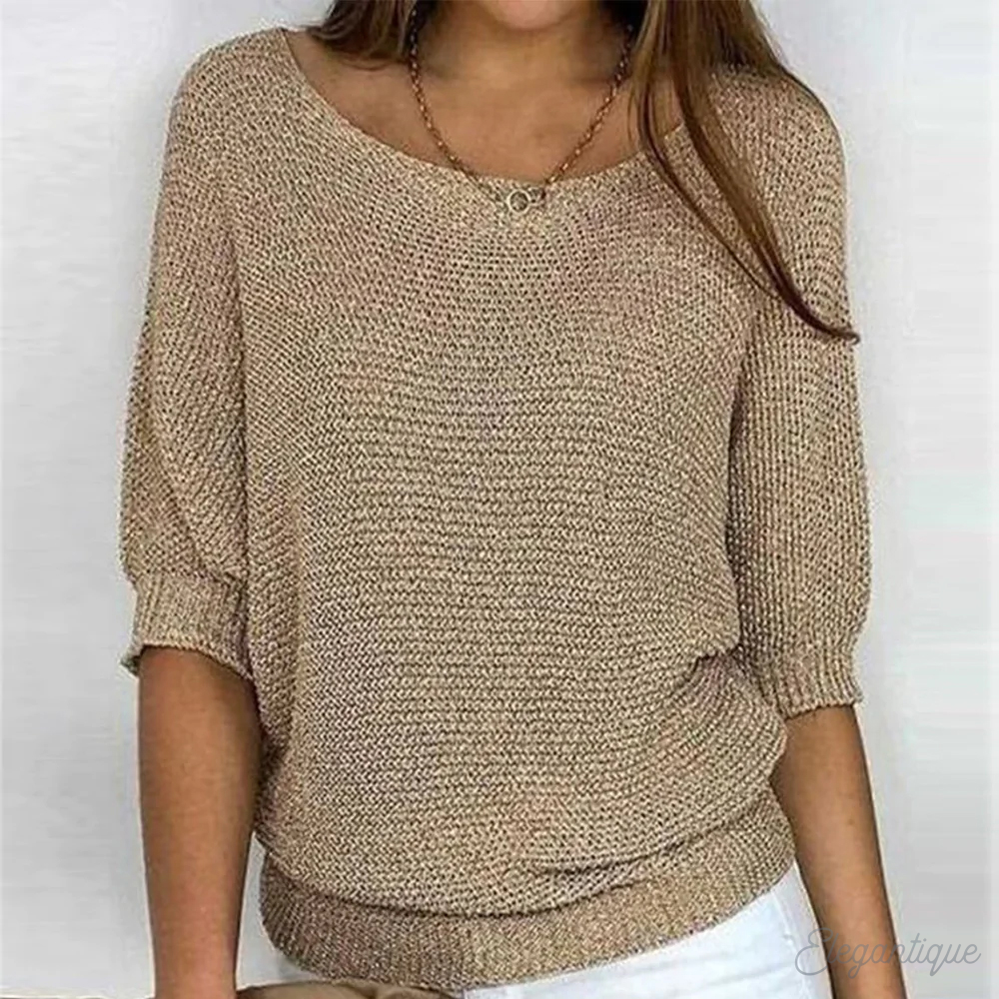 Nell-Jane Wide Sleeve Knit Sweater
