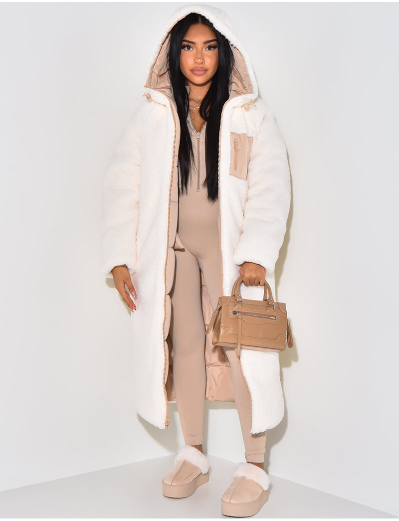 Women’s Long Hooded Quilted Jacket