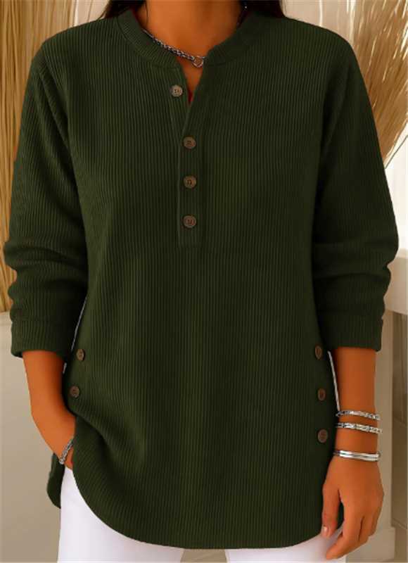 Nerys-Skye Ribbed Henley Tunic