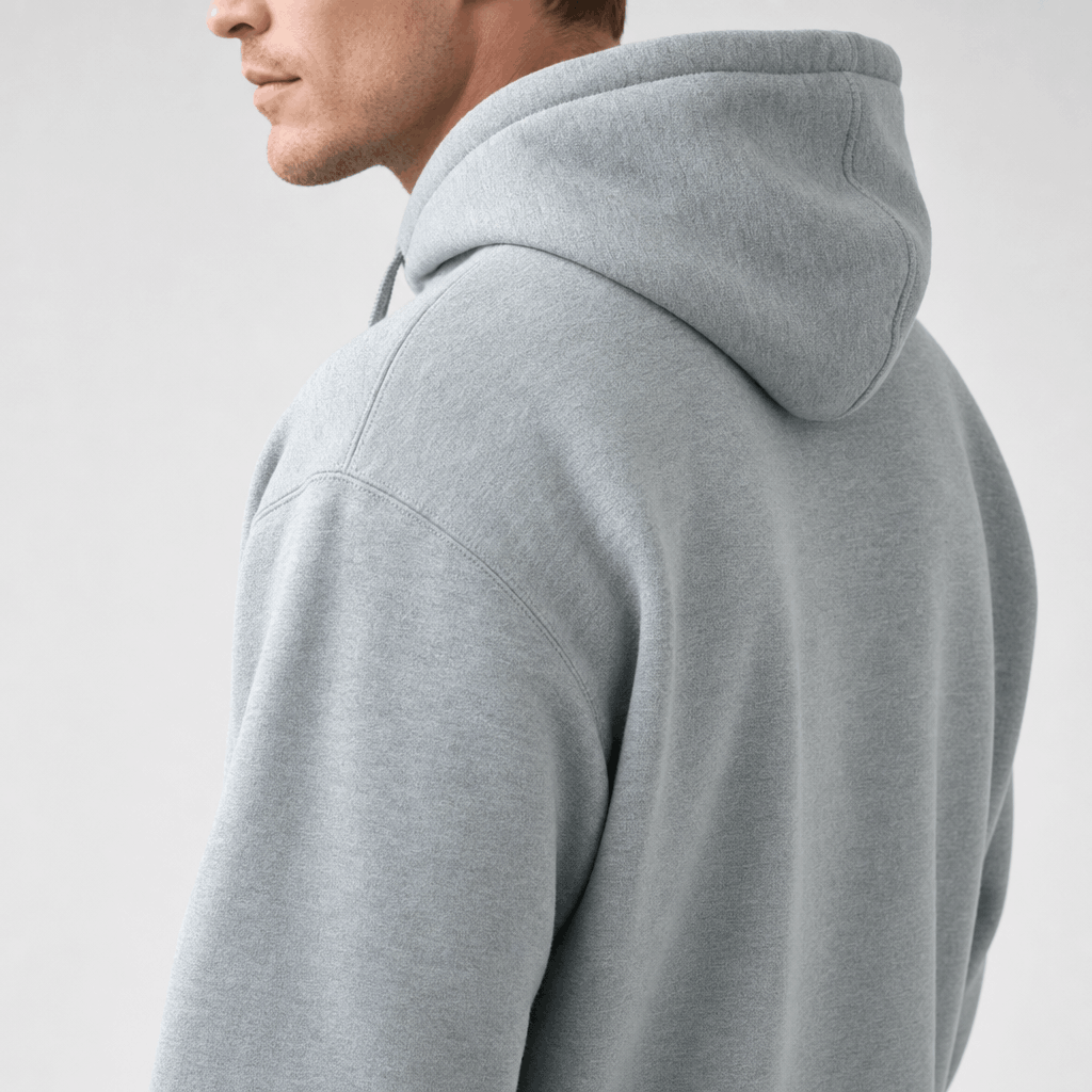 Romeo Brushed Fleece Hoodie – Midweight Drawstring Kangaroo Pockets Relaxed Pullover