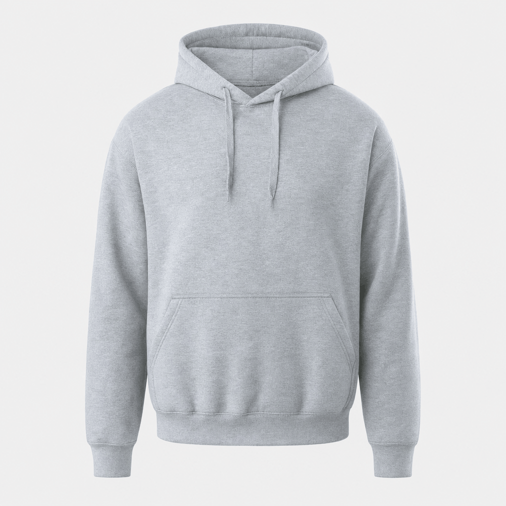 Romeo Brushed Fleece Hoodie – Midweight Drawstring Kangaroo Pockets Relaxed Pullover