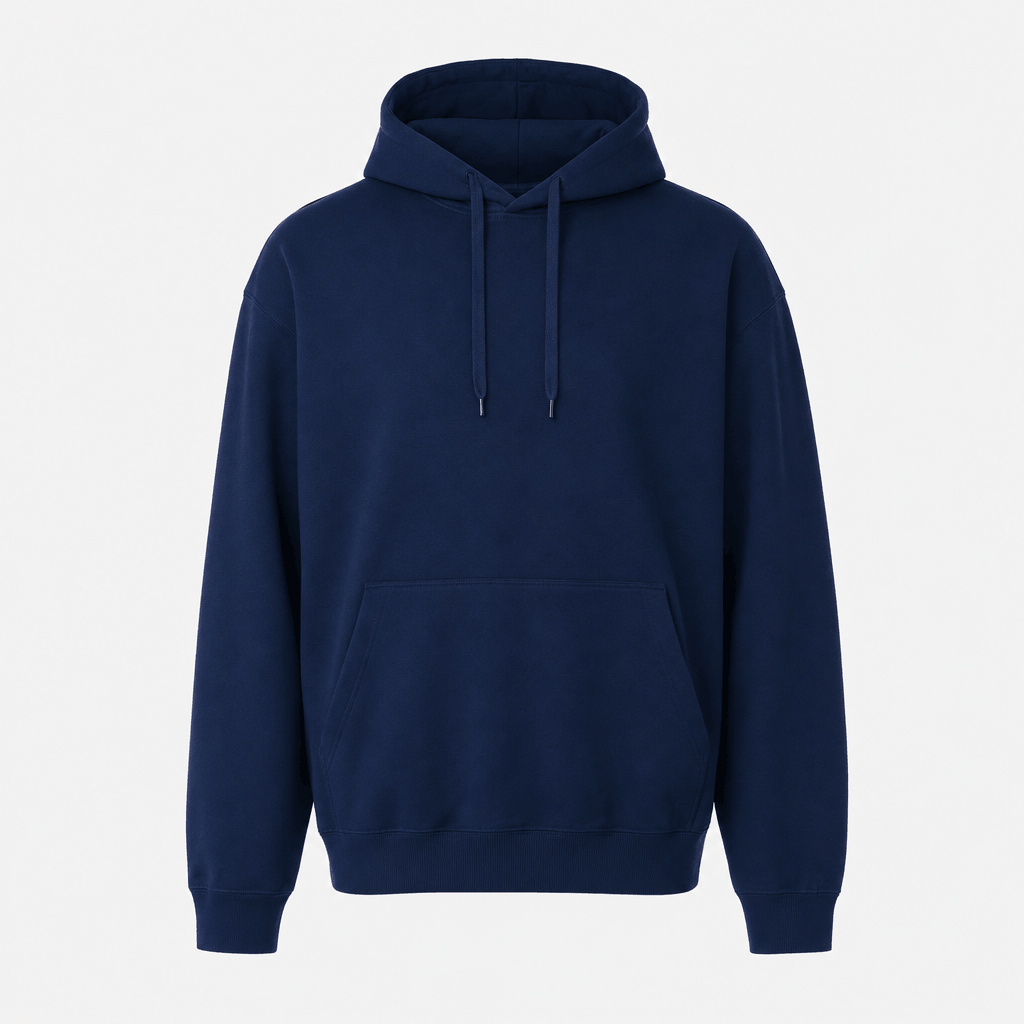 Romeo Brushed Fleece Hoodie – Midweight Drawstring Kangaroo Pockets Relaxed Pullover